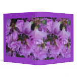 Purple Flower Abstract Vinyl Binders