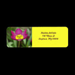 Purple Flower Address Label labels