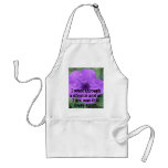 Purple flower aprons