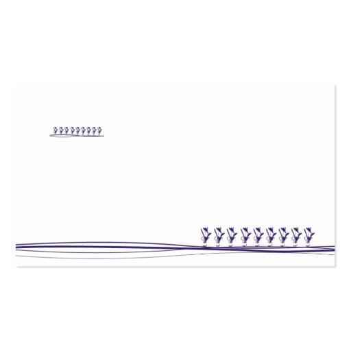 Purple Flower - Business Business Cards (back side)