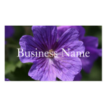 Purple Flower Business Card