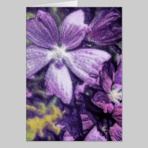 Purple Flower Card cards