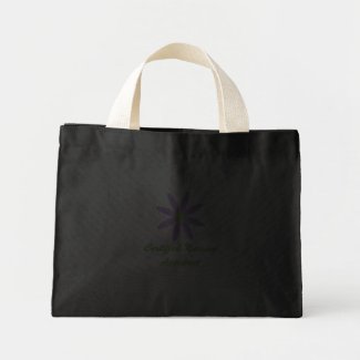 Purple Flower CNA Tote Bag bag