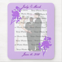 Purple Flower Custom Mouse Pad
