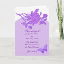 Purple Flower Custom Program Card