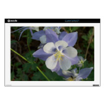 Purple Flower Electronic Skin Decal For 17" Laptop