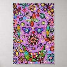 Purple Flower Fiesta Poster