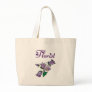 Purple Flower Florist Tote Bag