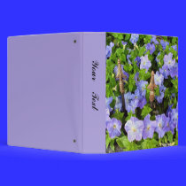purple flower garden binders