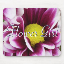 Purple Flower Girl Bouquet mousepads
