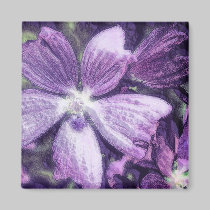 Purple Flower Magnet magnets