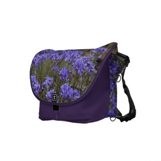 Purple Flower Messenger Bag rickshawmessengerbag