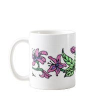 Purple Flower Mug