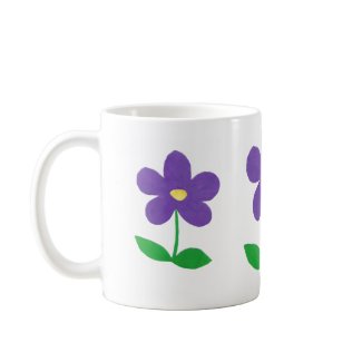 Purple Flower Mug mug