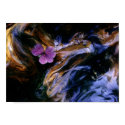 Purple Flower on Redwood Burl print