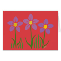 Purple Flower Patch cards by JaZilla Purple Flower Patch cards