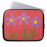 Purple Flower Patch Computer Sleeve