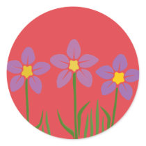 Purple Flower Patch stickers by JaZilla Purple Flower Patch stickers