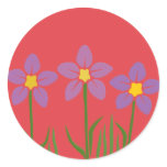 Purple Flower Patch stickers