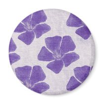 Purple Flower Pattern Magnet