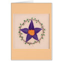 Purple Flower Pentagram cards