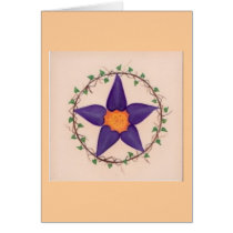 Purple Flower Pentagram cards by Willows1028 Purple Flower Pentagram cards