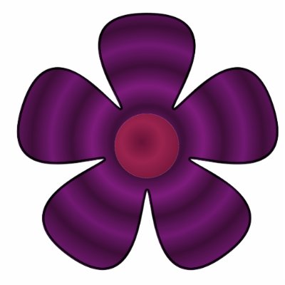 purple flower acrylic cut out by DonnaGrayson