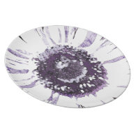 Purple Flower Plate