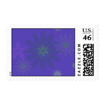 Purple Flower Stamps