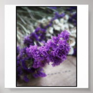 Purple Flower print