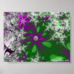 Purple Flower Power Print