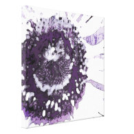 Purple Flower Print on Canvas Stretched Canvas Prints