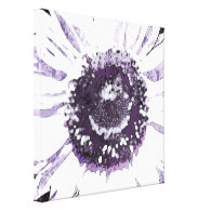 Purple Flower Print on Canvas Gallery Wrap Canvas