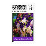Purple Flower Save the Date Stamps