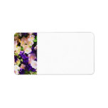 Purple Flower Shipping Labels