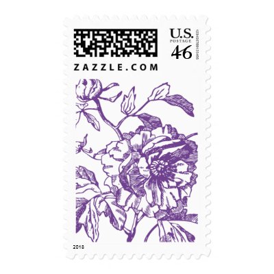Purple Flower Stamp