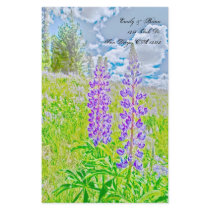 Purple flower stationary paper personalized stationery