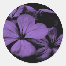 Purple Flower Stickers