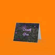 Purple Flower Thank You cards