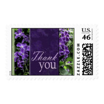 Purple flower thank you postage by aslentz Purple flower thank you postage