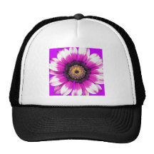 Purple Flower Trucker Hats