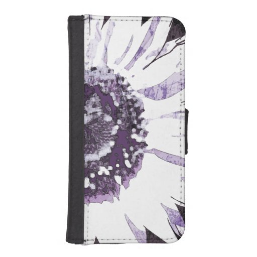 Purple Flower Wallet/Phone Case Zazzle