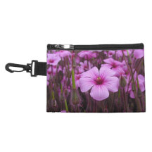 Purple Flowers Accessories Bags