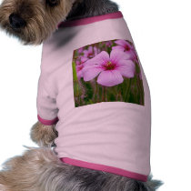 Purple Flowers Buds Petals On Grass pet clothing by lifesphere Purple Flowers Buds Petals On Grass pet clothing