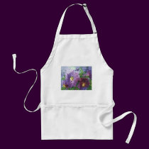 PURPLE FLOWERS by SHARON SHARPE aprons