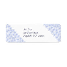 Purple Flowers Custom Return Address Labels