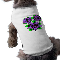 Purple Flowers pet clothing
