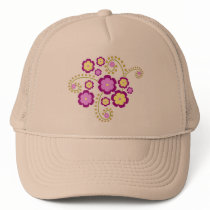 Purple flowers hats