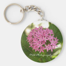 Purple Flowers Keychain