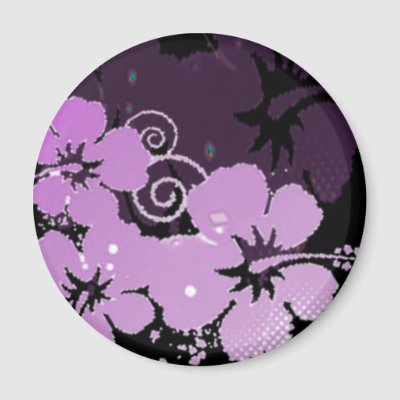 Purple Flowers Magnet